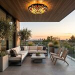 Plafonnier extérieur vintage 4