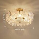 Plafonnier fleur cristal – Image 9