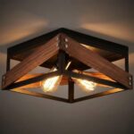 Plafonnier industriel bois – Image 8