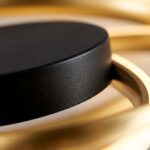 Plafonnier led noir et doré – Image 4