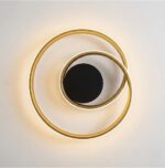 Plafonnier led noir et doré – Image 2