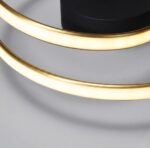Plafonnier led noir et doré – Image 7