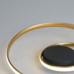 Plafonnier led noir et doré – Image 9