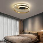 Plafonnier led noir et doré – Image 8