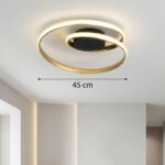 Plafonnier led noir et doré – Image 6