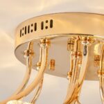 Plafonnier forme fleurs luxe – Image 3