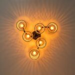 Plafonnier osier multiples tetes – Image 2