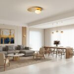 Plafonnier salon doré – Image 3