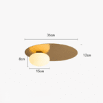 Plafonnier salon doré – Image 2