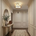 Plafonnier en tissu fleuri – Image 3