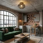 Plafonnier en verre fumé – Image 7