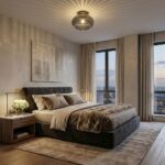 Plafonnier en verre fumé – Image 5