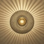 Plafonnier en verre fumé – Image 2