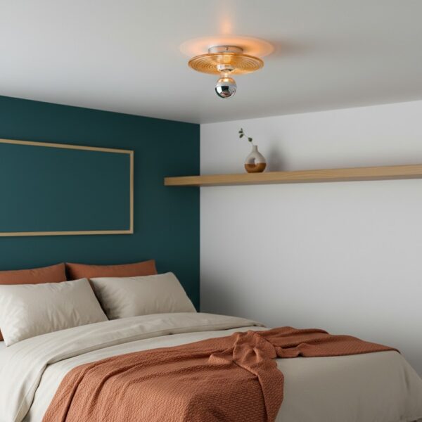 Plafonnier en verre soufflé