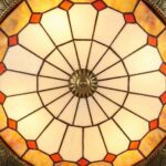 Plafonnier ancien verre vintage – Image 7