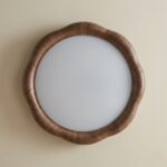 Luminaire plafonnier forme fleur bois – Image 7