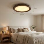 Luminaire plafonnier forme fleur bois – Image 5