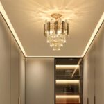 Luminaire plafonnier laiton cristal – Image 4