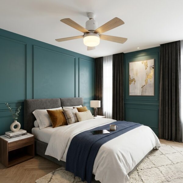 Petit ventilateur plafonnier 5 palmes