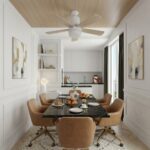 Petit ventilateur plafonnier 5 palmes – Image 3