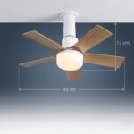 Petit ventilateur plafonnier 5 palmes – Image 2