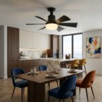 Petit ventilateur plafonnier noir – Image 3