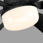 Petit ventilateur plafonnier noir – Image 2