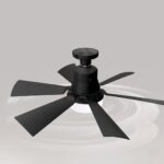 Petit ventilateur plafonnier noir – Image 8