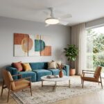 Petit plafonnier ventilateur