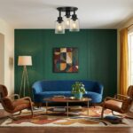 Plafonnier 3 lampes vintage – Image 4