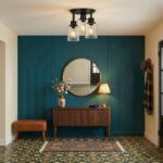 Plafonnier 3 lampes vintage