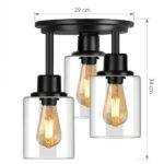 Plafonnier 3 lampes vintage – Image 2