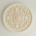 Plafonnier ancien porcelaine fleur – Image 8