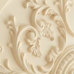 Plafonnier ancien porcelaine fleur – Image 6