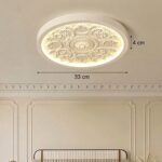 Plafonnier ancien porcelaine fleur – Image 2