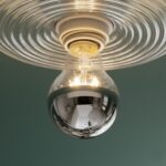 Plafonnier art deco verre cannelé – Image 5