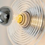 Plafonnier art deco verre cannelé – Image 9