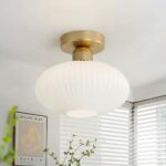 Plafonnier boule art déco