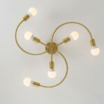 Plafonnier boule laiton – Image 6