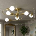 Plafonnier boule laiton – Image 8