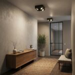 Plafonnier carré 4 spots orientables – Image 3