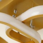 Plafonnier carré doré – Image 4