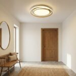 Plafonnier couloir art déco rond – Image 3