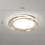 Plafonnier couloir art déco rond – Image 5