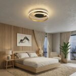 Plafonnier doré chambre – Image 6