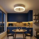 Plafonnier et ventilateur cuisine