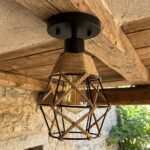 Plafonnier exterieur rotin – Image 8