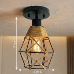 Plafonnier exterieur rotin – Image 2