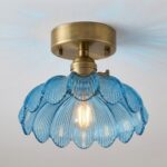 Plafonnier fleur bleu – Image 2