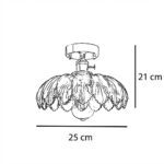 Plafonnier fleur bleu – Image 8